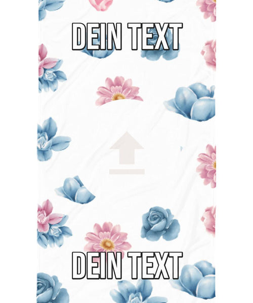 Sweet Flowers - customized Yoga Handtuch - personalisiert