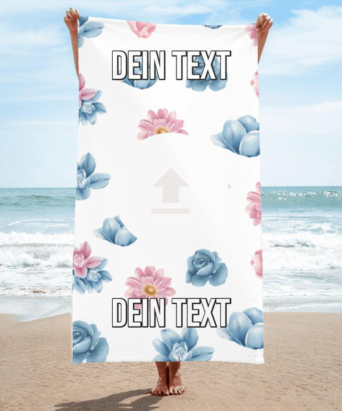Sweet Flowers - customized Yoga Handtuch - personalisiert
