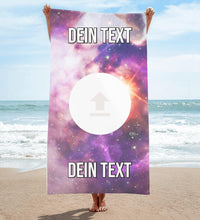 Galaxy Ride - customized Yoga Handtuch - personalisiert